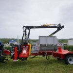 Horizontaler Holzspalter LANCMAN 42 Tonnen auf Rädern