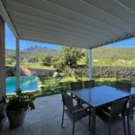 Pergola Siroco, 4,50×4,109 m, motorisiert mit Fernbedienung, Anthrazitgrau RAL 7016 – Bild 5