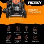 Benzinrasenmäher – FUXTEC RM5396, selbstfahrend, 4-Takt-Motor 196 cm³, 53 cm Schnittbreite, Mulchfunktion – Bild 7