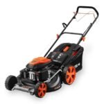 Benzinrasenmäher – FUXTEC RM5396, selbstfahrend, 4-Takt-Motor 196 cm³, 53 cm Schnittbreite, Mulchfunktion