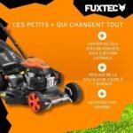 Benzinrasenmäher – FUXTEC RM5396, selbstfahrend, 4-Takt-Motor 196 cm³, 53 cm Schnittbreite, Mulchfunktion – Bild 6