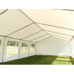 Partyzelt PVC 700, 6×12 m, dunkelgrün-weiß – Bild 5