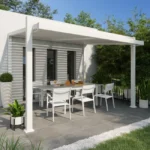 Aluminium-Pergola Odyssea, weiß, 319×380 cm – Bild 5