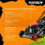 Benzinrasenmäher – FUXTEC RM5396, selbstfahrend, 4-Takt-Motor 196 cm³, 53 cm Schnittbreite, Mulchfunktion – Bild 5