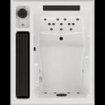 Magic Spa+ für 2 Personen, schwarzes Glas, Kopfteil rechts – Bild 5