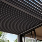 PRIMEYARD Pergola 3 × 6 m mit Aluminium-Pfosten und Aluminium-Lamellendach, Gartenpavillon in Grau – Bild 6