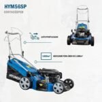 Benzinrasenmäher – HYUNDAI HYM56-1SP, 196 cm³, 55 cm Schnittbreite, selbstfahrend – Bild 8