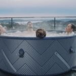 Aufblasbarer Outdoor-Spa NAVAL 176 × 65 × 176 cm für 6 Personen