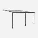 Aluminium-Pergola 3×5 m mit Regenrinne – Bild 3
