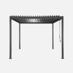 Bioklimatische Aluminium–Stahl-Pergola 3×3 m mit verstellbaren Lamellen – Bild 5