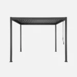 Bioklimatische Aluminium–Stahl-Pergola 3×3 m mit verstellbaren Lamellen – Bild 4