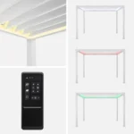 Bioklimatische Aluminium-Pergola 3×4 m mit LED-Beleuchtung – Bild 4