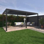Bioklimatische Pergola 3×6 m aus Aluminium