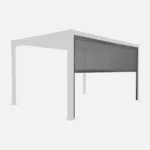 Bioklimatische Pergola 3 × 4 m aus Aluminium und Stahl + 4-m-Sonnensegel – Bild 3