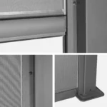 Bioklimatische Pergola 3 × 4 m aus Aluminium und Stahl + 4-m-Sonnensegel – Bild 2