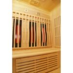 Infrarotsauna mit Carbon- und Vollspektralstrahlern Vertical Black 2450 W, 3 Sitzplätze – SNÖ – Bild 8