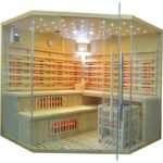 Hybridsauna LUXE für 5 Personen mit Infrarot 3500 W + SAWO-Ofen 9000 W – SNÖ – Bild 5