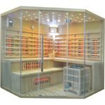 Hybridsauna LUXE für 5 Personen mit Infrarot 3500 W + SAWO-Ofen 9000 W – SNÖ – Bild 6