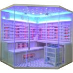 Hybridsauna LUXE für 5 Personen mit Infrarot 3500 W + SAWO-Ofen 9000 W – SNÖ – Bild 8