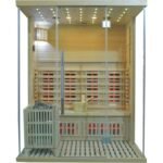 Hybridsauna LUXE für 3 Personen mit Infrarot 2800 W + SAWO-Ofen 6000 W – SNÖ – Bild 15