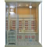 Hybridsauna LUXE für 3 Personen mit Infrarot 2800 W + SAWO-Ofen 6000 W – SNÖ – Bild 3